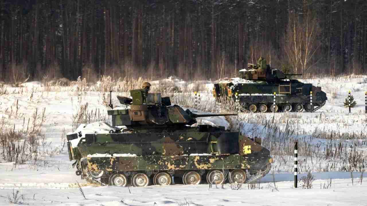 U.S. Army conducts 2 days of live-fire training on the Lithuania–Belarus border