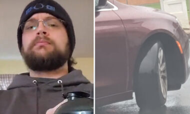 Vídeo mostra carro com pneu tão antigo que redefine o termo "careca"