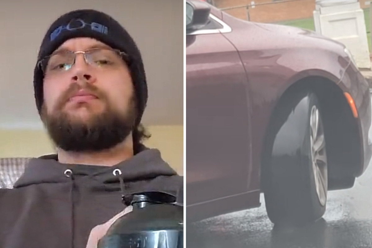 Vídeo mostra carro com pneu tão antigo que redefine o termo "careca"