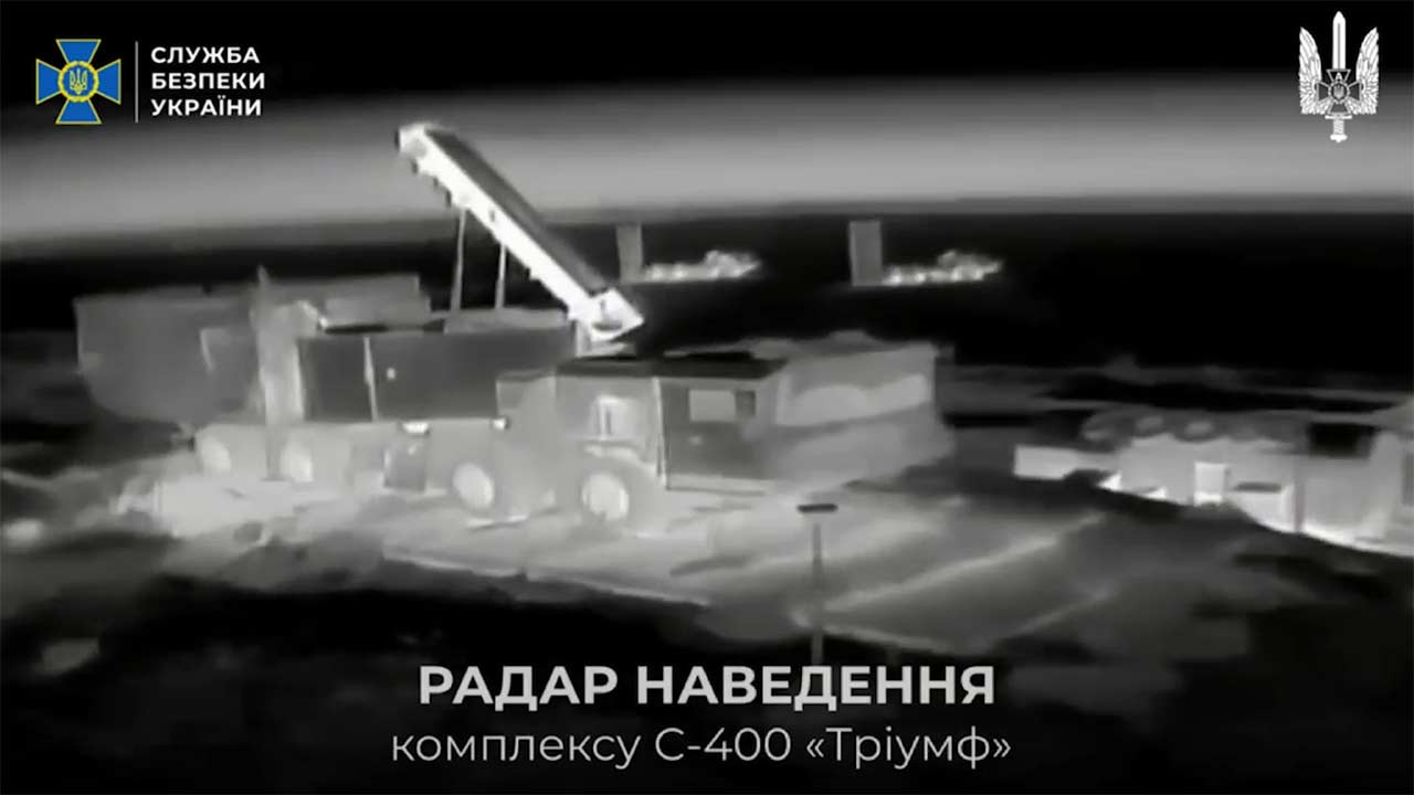 ウクライナ保安庁、2025年におけるロシア防空網への作戦映像を公開。Telegram @SBUkr