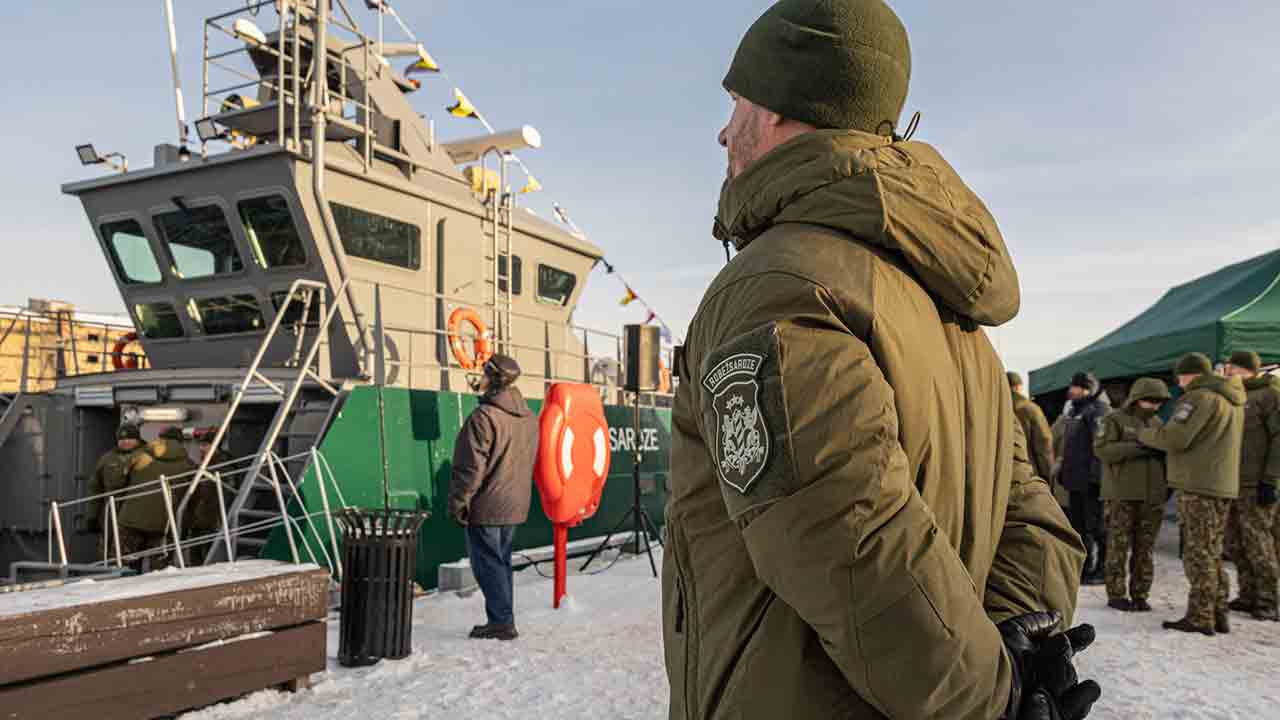 Barta patrol boat. X @LiepajaSEZ