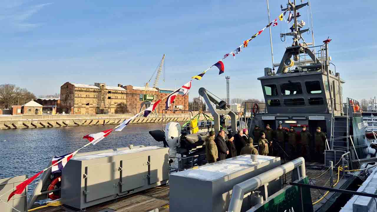 Barta patrol boat. X @LiepajaSEZ