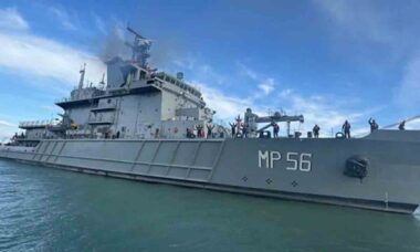 Navio de patrulha KCG 3001. Foto: Ministério da Defesa do Equador