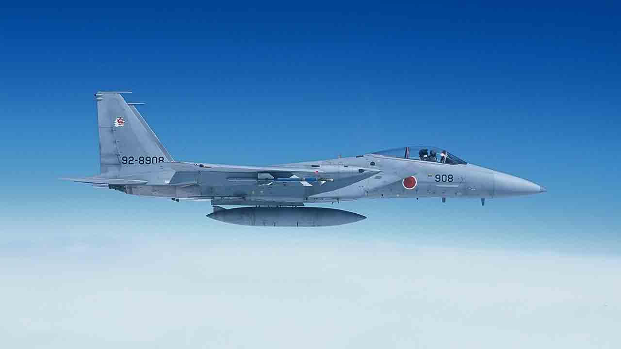 F-15 från Japans flygvapen (JASDF). Foto: X @jointstaffpa