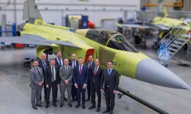 JAS 39C Gripen. Facebook @HunEmbassy.Stockholm