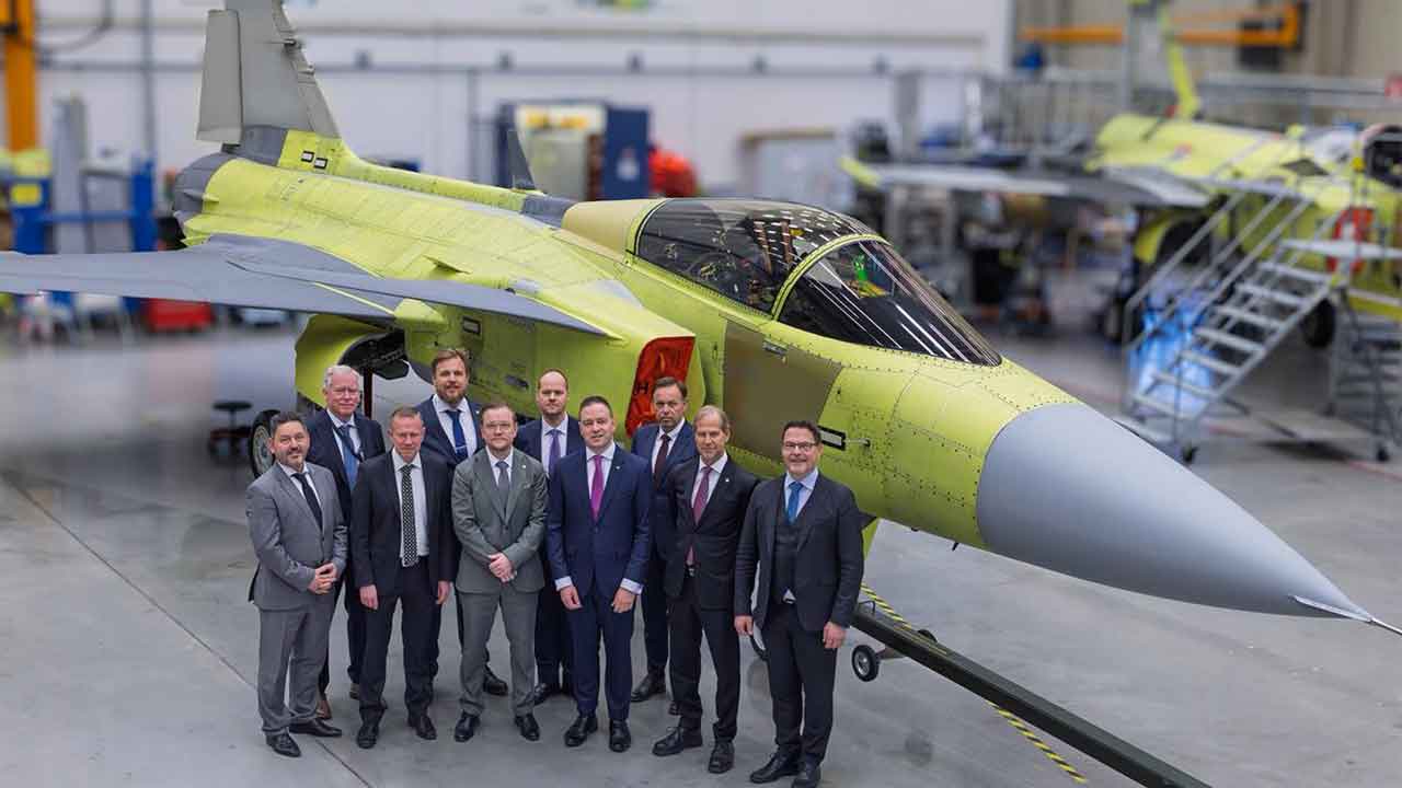 JAS 39C Gripen. Facebook @HunEmbassy.Stockholm