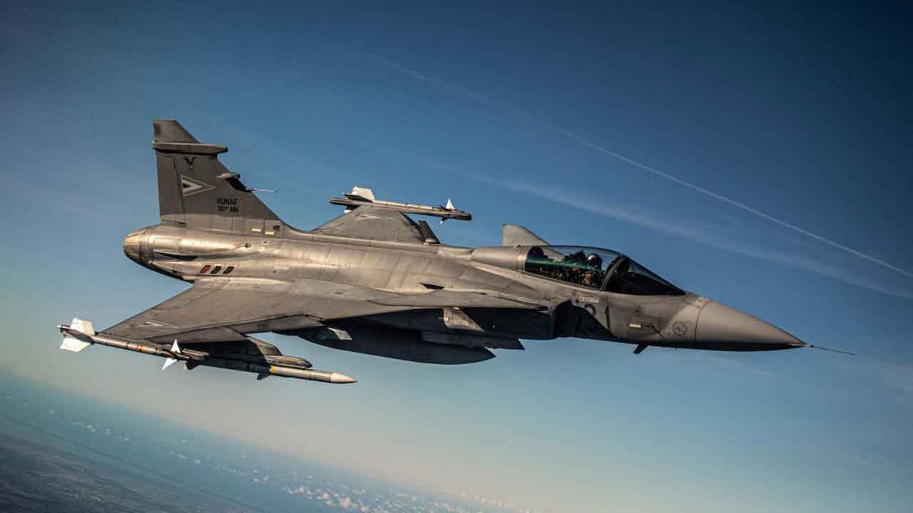 JAS 39C Gripen. Facebook @HunEmbassy.Stockholm