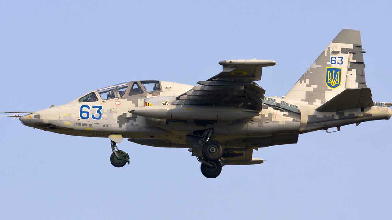 Ukrainsk Su-25. Illustrasjonsbilde: Wikimedia