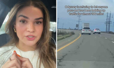 Vídeo: Mulher flagra motorista impedindo ultrapassagem em rodovia e cena deixa internautas furiosos