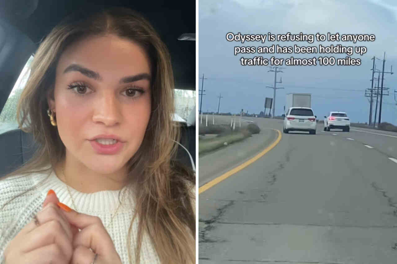 Vídeo: Mulher flagra motorista impedindo ultrapassagem em rodovia e cena deixa internautas furiosos