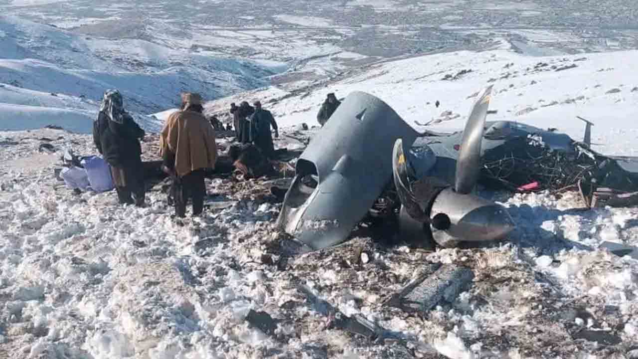 Stor drone styrter ned i Afghanistan og kan være en MQ-9 Reaper. X @afintlpashto