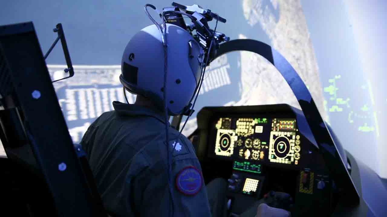 Demonstração virtual mostra F-35 operando com aeronaves não tripuladas colaborativas. Foto: NAWCAD