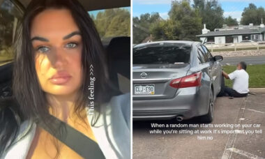 Vídeo: Mulher mostra homem consertando seu carro sem ela pedir: "Não consigo acreditar"