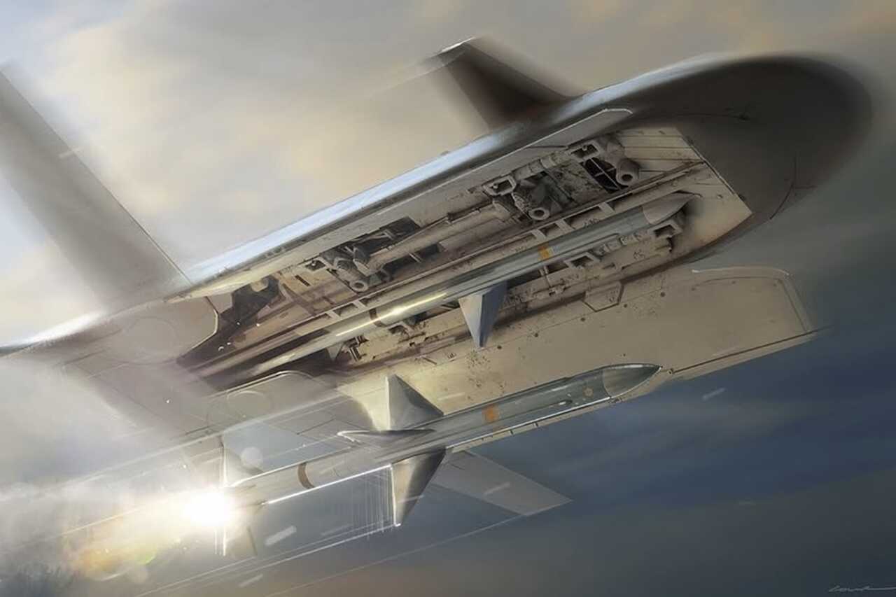 Novas ilustrações mostram o misterioso drone de míssil LongShot da DARPA