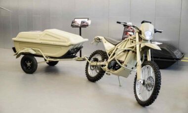 Kalashnikov apresenta motocicletas militares elétricas durante exposição