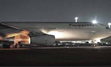 Falha de motor interrompe decolagem de A330 da Philippine Airlines em Manila. Foto: Reprodução Youtube - SEAL Sea Air Land