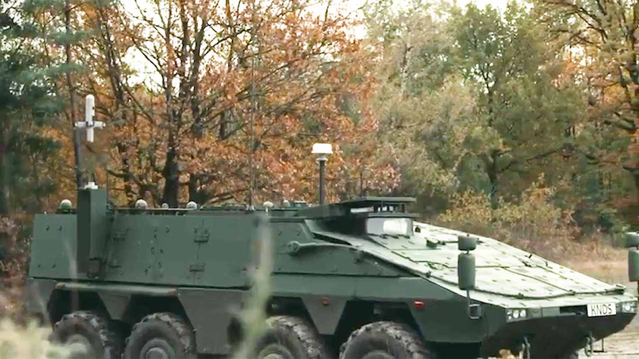 גרמניה מחזקת את ההגנה נגד רחפנים עם שילוב Interceptor-S על הרכב המשוריין בוקסר. צילום: KNDS