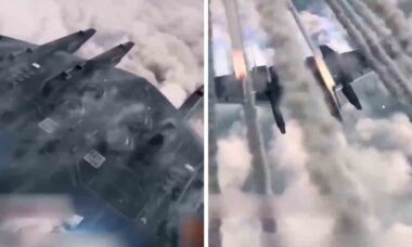 Projeto chinês de porta-aviões espacial prevê 88 drones e ataque hipersônico (X @Shanna__Bylka)