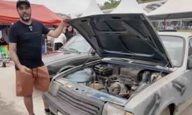 Conheça o Chevrolet Chevette com motor de moto, dois câmbios e 30 marchas
