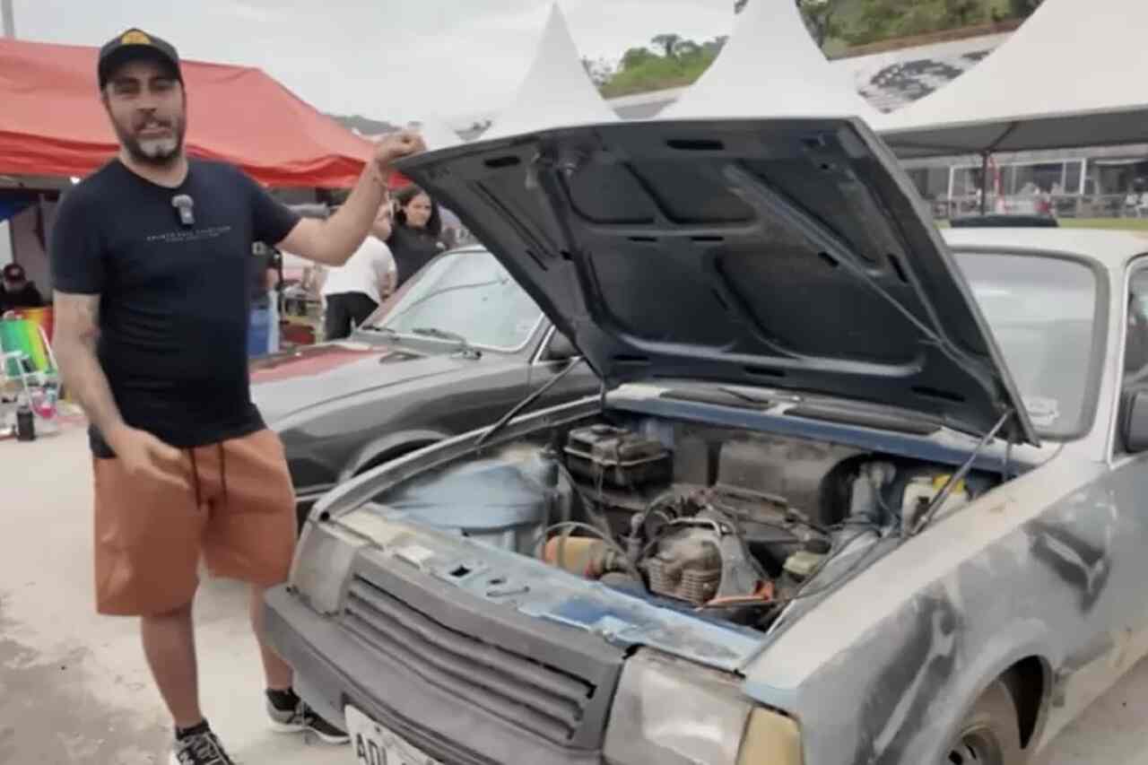 Conheça o Chevrolet Chevette com motor de moto, dois câmbios e 30 marchas