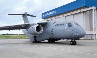 C-390 Millennium destinada à Força Aérea da República da Coreia (ROKAF). Foto: Embraer