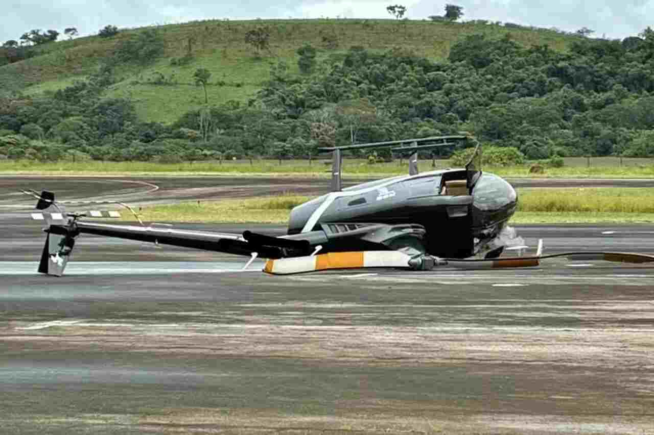 Mand får helikopter til at styrte efter at have invaderet lufthavn for at "teste" luftfartøj i Brasilien
