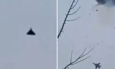 Vídeo: F-16 ucraniano destrói drone russo Geran-2 em pleno voo