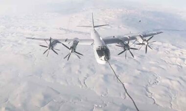 Caças dos EUA interceptam bombardeiros russos próximos ao Alasca. Foto: Telegram @mod_russia