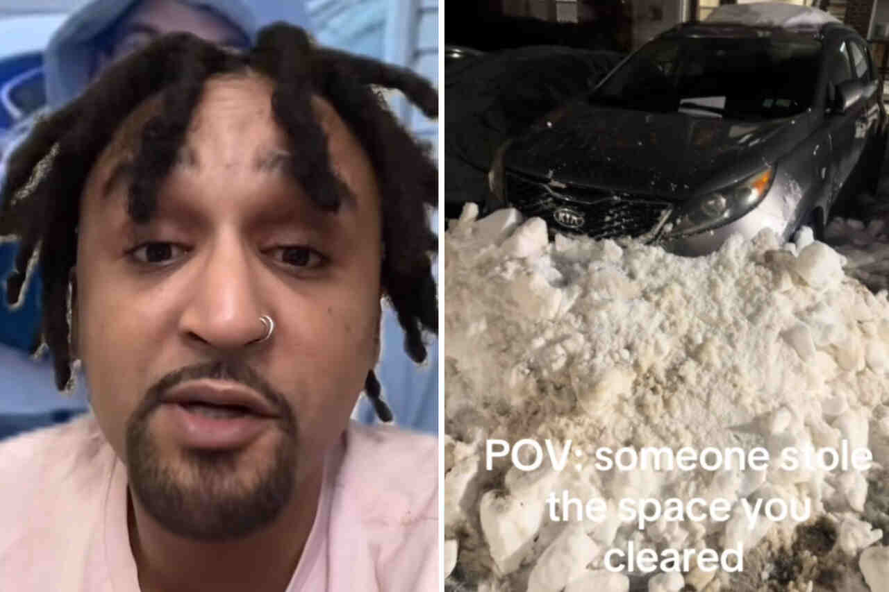 Vídeo: Homem passa horas limpando neve de vaga, perde lugar para vizinho e decide se vingar