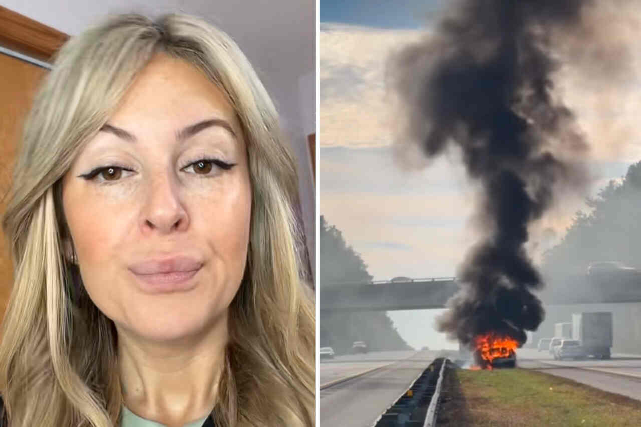 Video: Woman causes fire after placing e-cigarette to charge inside car
