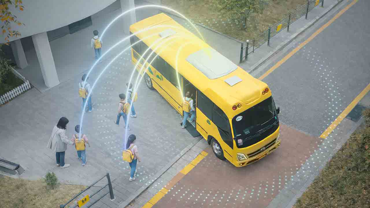 Hyundai und Kia entwickeln System, das Fußgänger und Fahrzeuge auch außerhalb des Sichtfeldes erkennt. Foto: Hyundai 