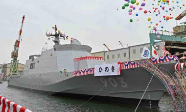 Navios de patrulha do tipo Sakura. Foto: @JMSDF_PAO
