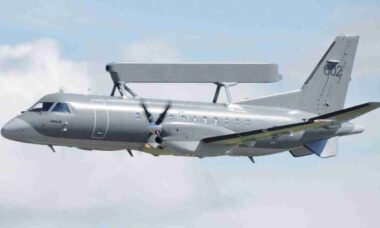 Saab 340 estreia na Ucrânia e reforça vigilância aérea contra ameaças russas
