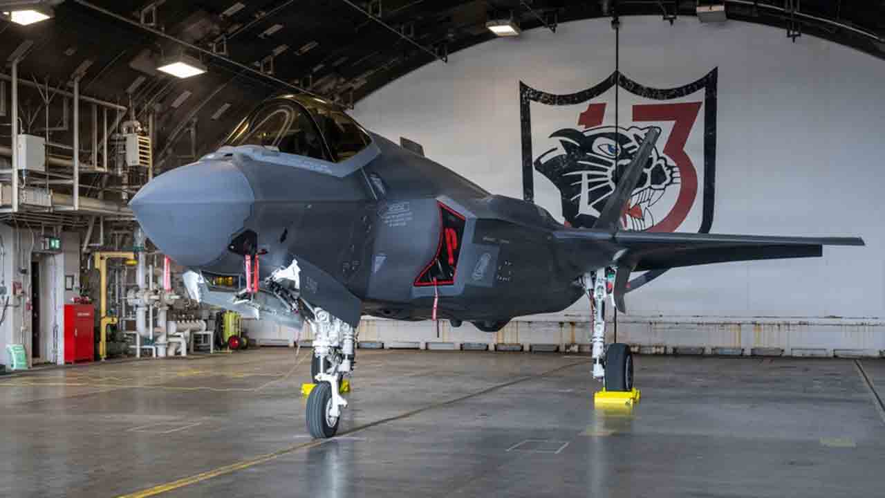 F-35A Lightning II da Força Aérea dos EUA designado para o 13º Esquadrão de Caça (FS). Foto: DVIDS
