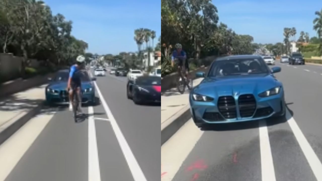 Motorista de BMW é preso após se envolver em briga no trânsito com ciclistas em vídeo tenso