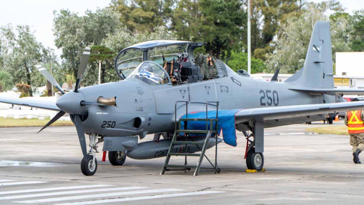 A-29 Super Tucano. Foto: Fuerza Aérea Uruguaya