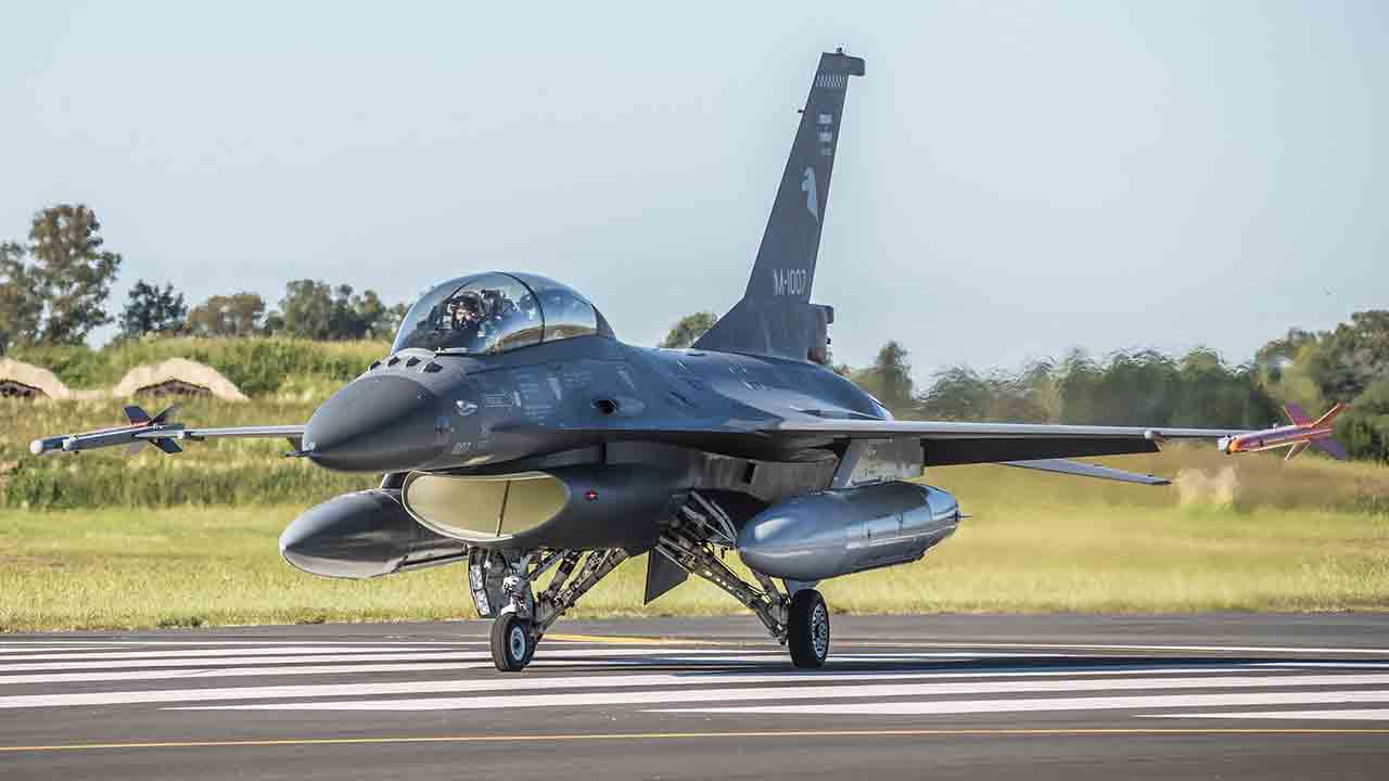 F-16. Ministerio de Defensa da Argentina - X @MinDefensa_Ar