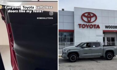 Vídeo: Dono de Tesla se gaba de portas com fechamento automático e é rebatido por motorista de Toyota
