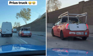 Vídeo: Homem fica embasbacado ao avistar Toyota Prius convertido em caminhonete