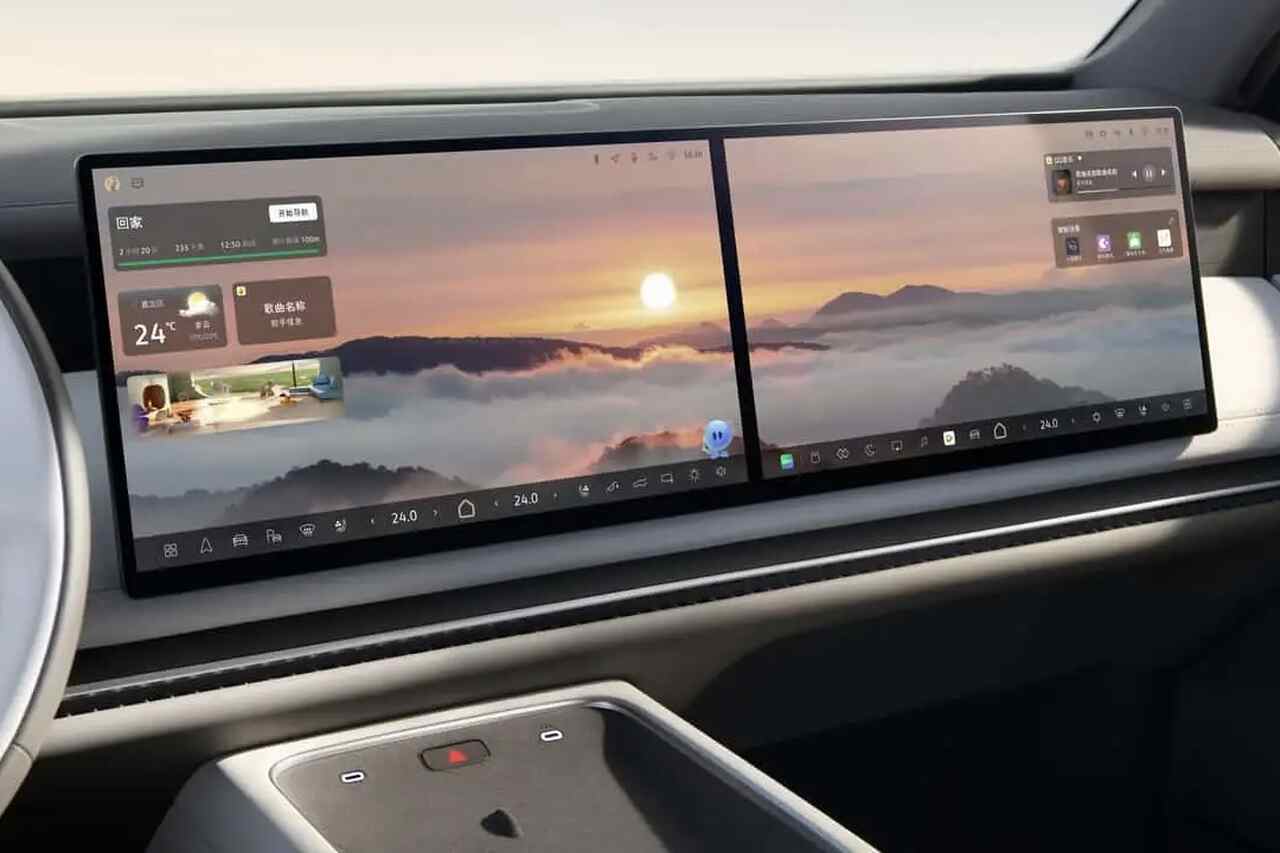 A Volkswagen új kínai SUV-jának beltere tele van képernyőkkel