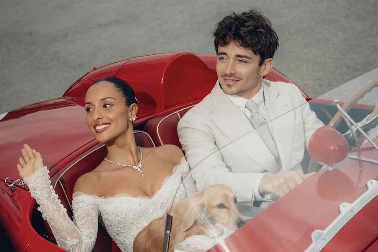 Charles Leclerc kører en sjælden Ferrari til 11 millioner dollars efter sit bryllup i Monaco