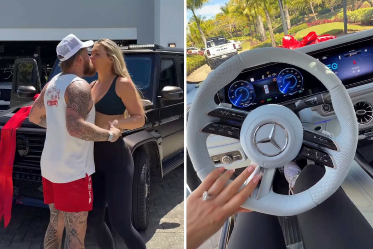 Jake Paul presenteia sua noiva, Jutta Leerdam, com Mercedes-Benz de US$ 500 mil