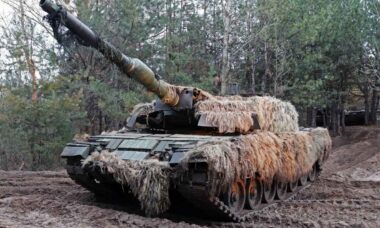 Tanque alemão Leopard 2 enviado para a Ucrânia. Foto: Wikimedia