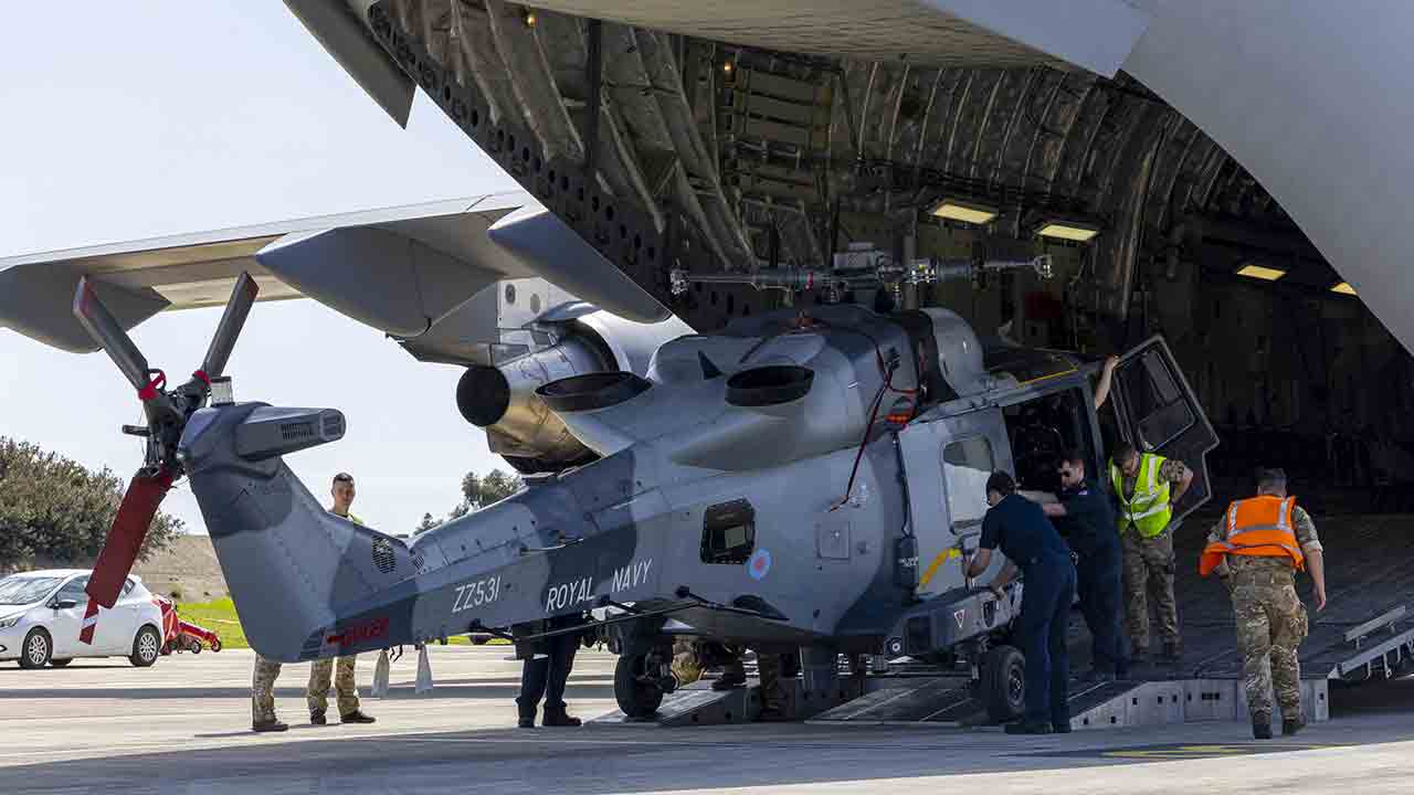 Elicotteri Wildcat inviati a Cipro. Ministry of Defence - X @DefenceHQ