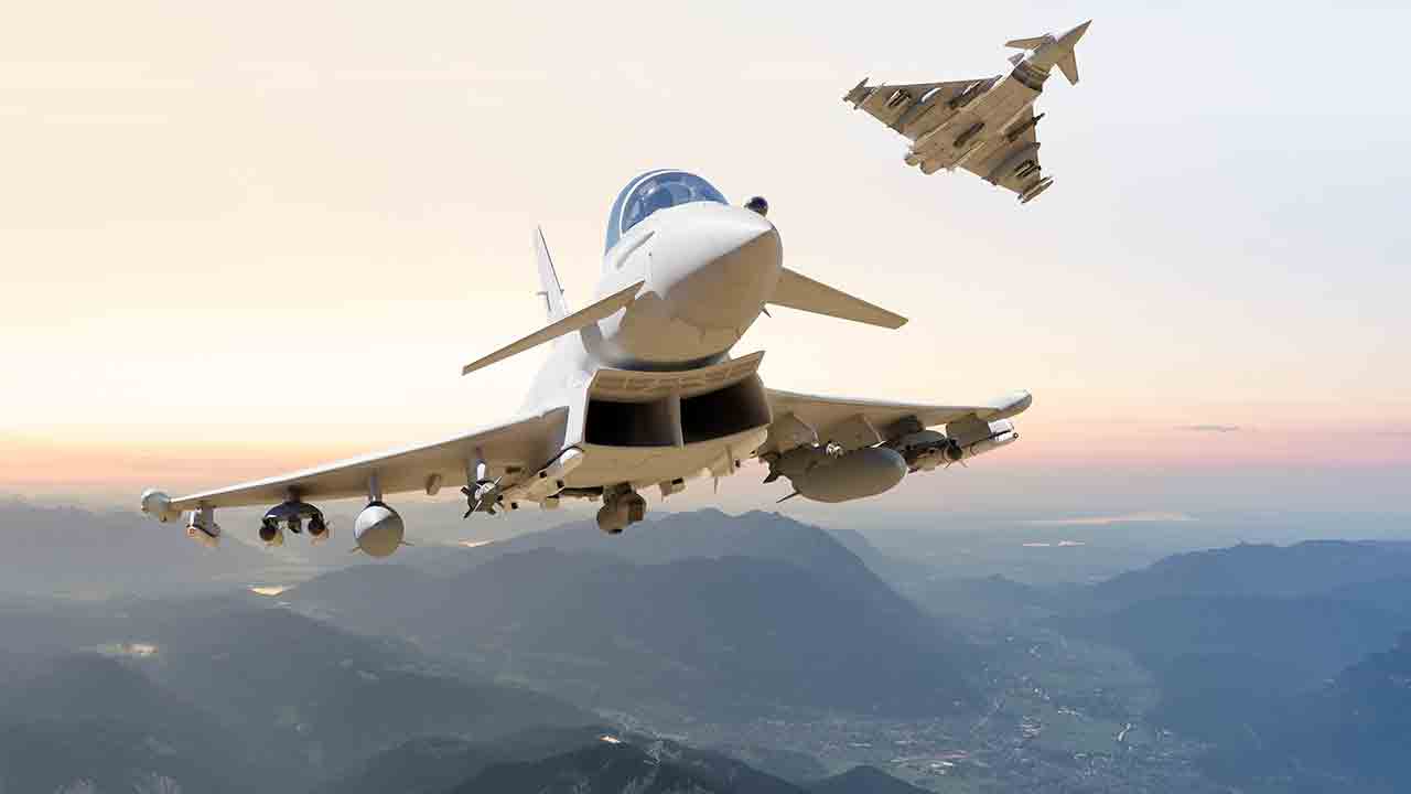 Caças Typhoon. Foto: BAE Systems