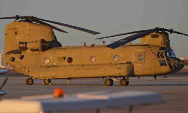 Helicóptero CH-47F Chinook. Foto: Wikimedia