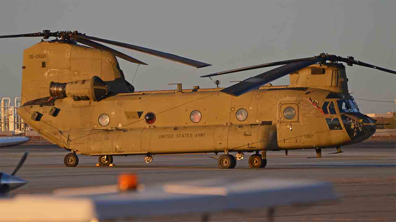 Helicóptero CH-47F Chinook. Foto: Wikimedia