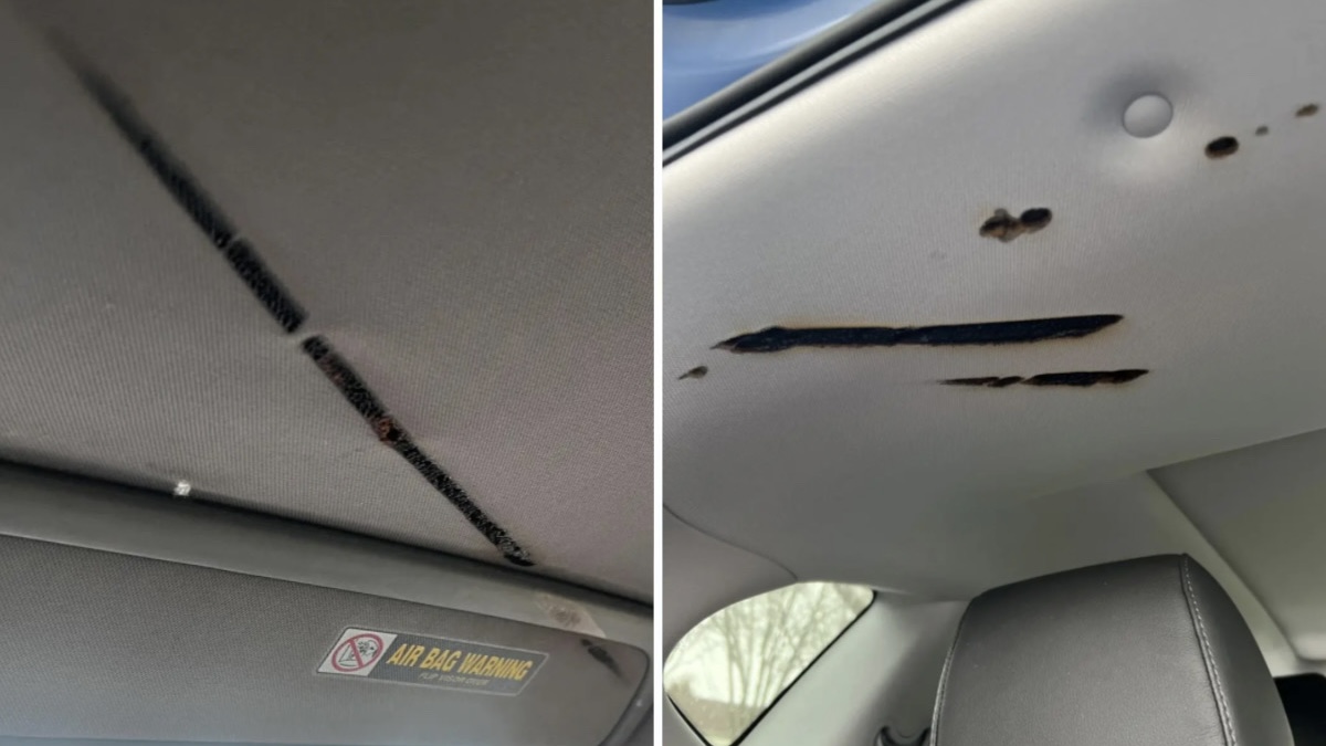 Internautas relatam marcas de queimado misteriosas no teto de seus carros; descubra motivo