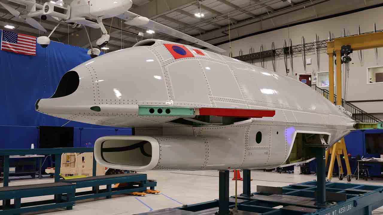 Aurora og DARPA akselererer X-65, en demonstrator som bruker luftstråler for å manøvrere. Foto: Facebook: AuroraFlightSciences