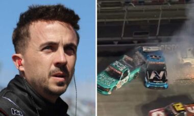 Frankie Muniz bate carro em corrida da NASCAR e revela discussão com rival